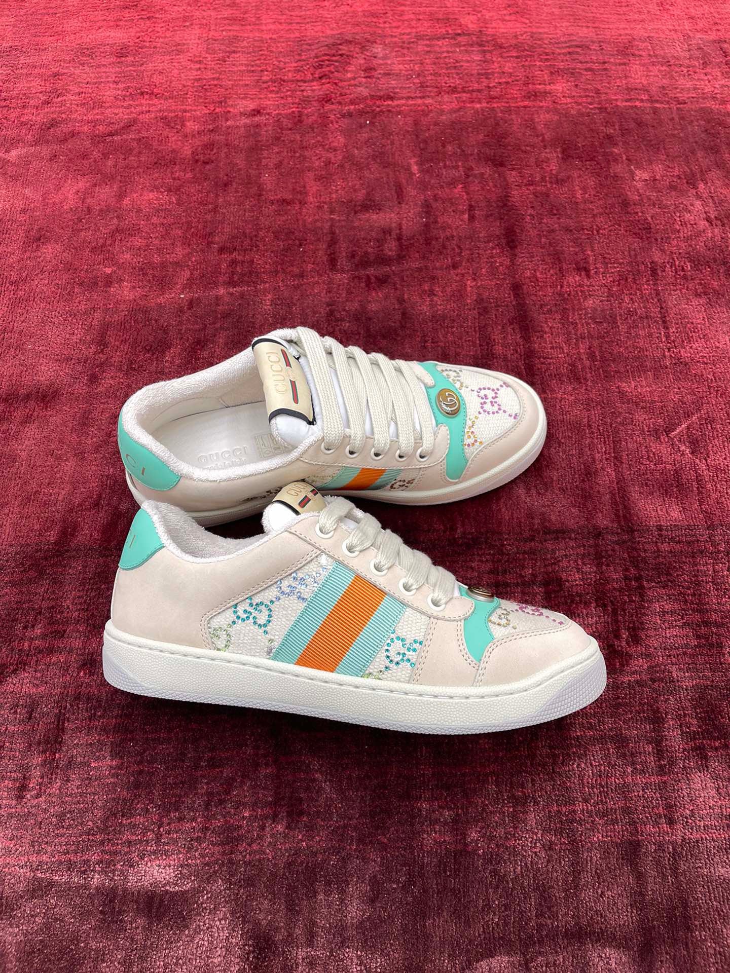 GG SCREENER LEATHER SNEAKERS