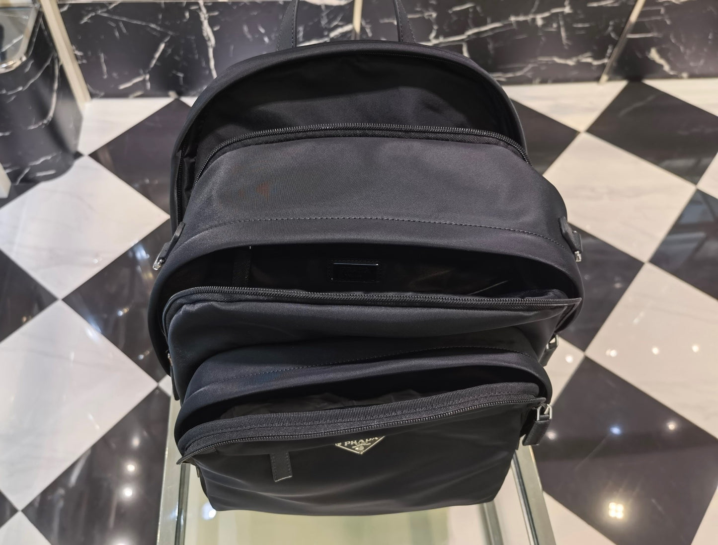 PD RE-NYLON SAFFIANO BACKPACK