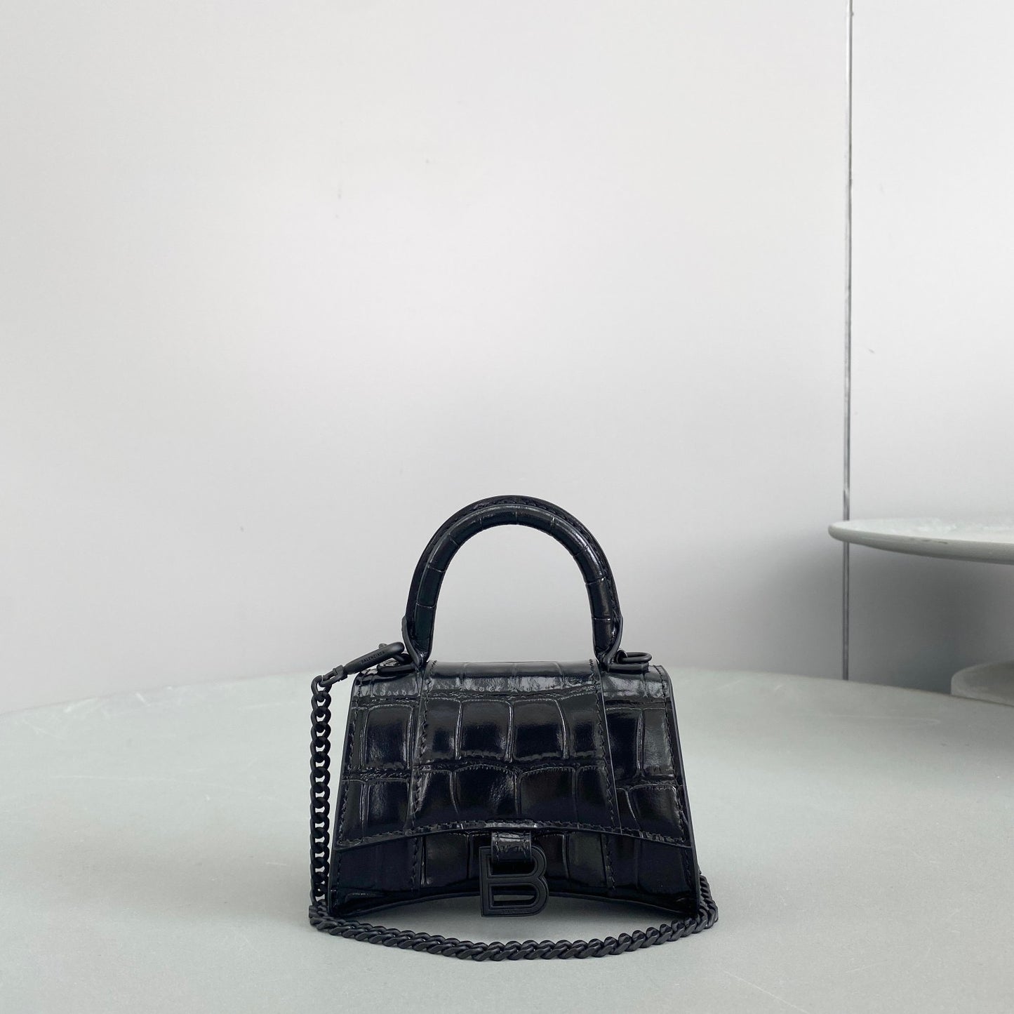 BAL HOURGLASS MINI TOTE BAG