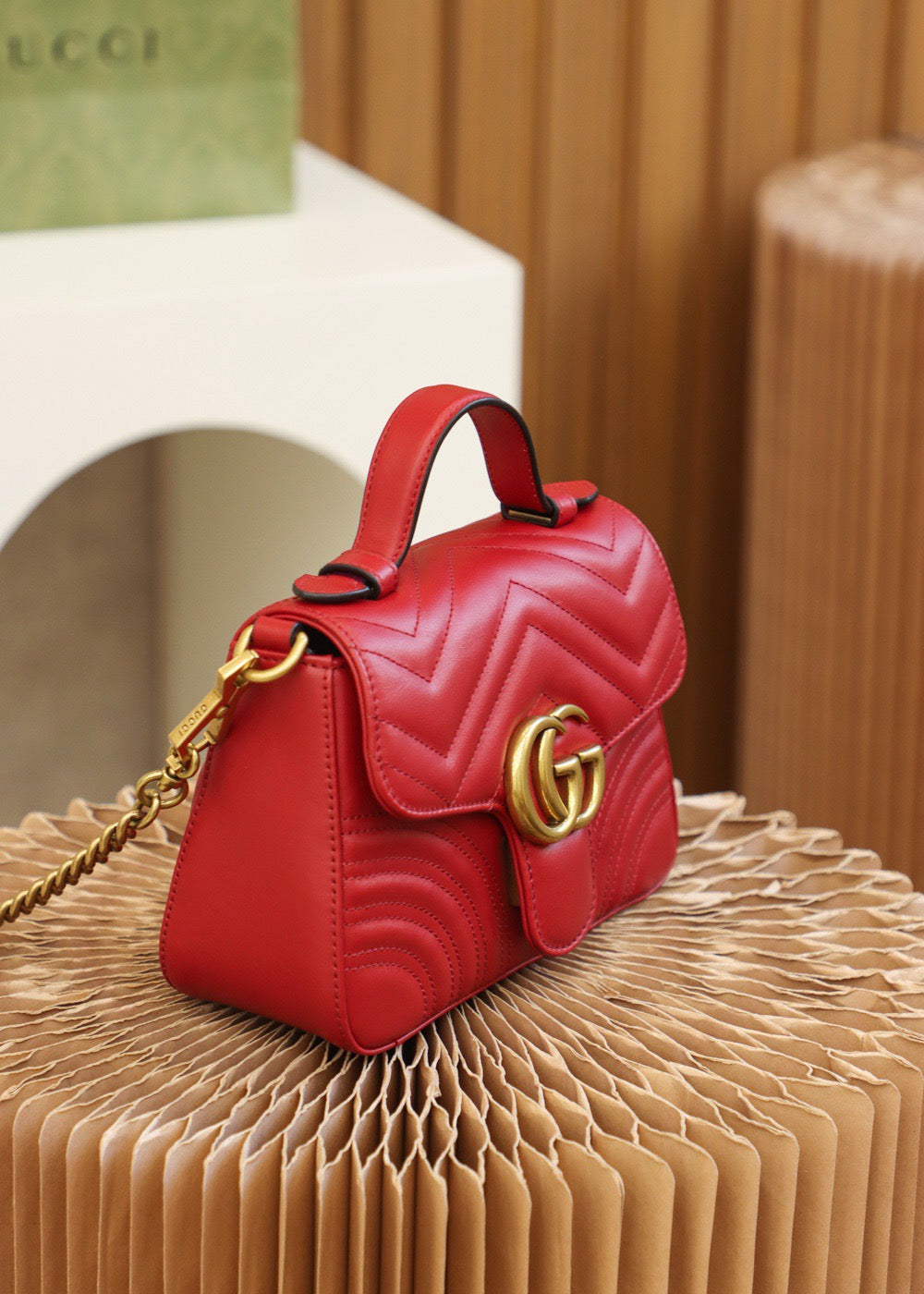 GG MARMONT MINI TOP HANDLE BAG