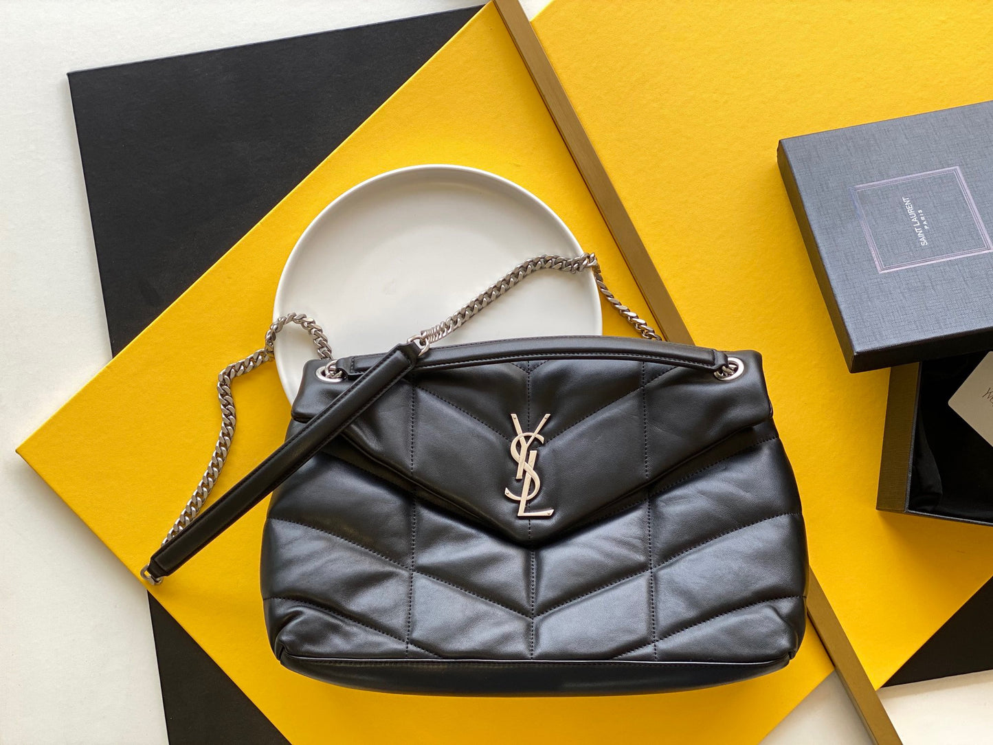 SL MEDIUM BAG IN QUILTED LAMBSKIN