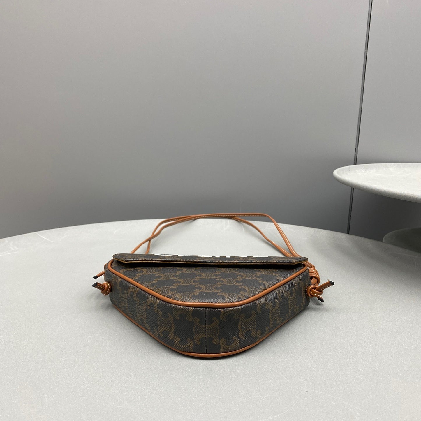 CEL TRIANGLE BAG IN TRIOMPHE CANVAS