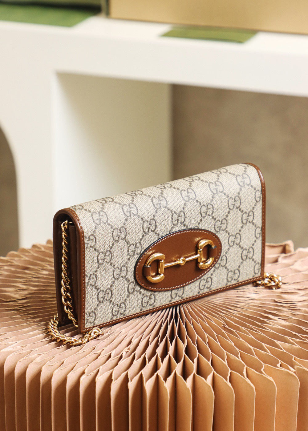 GG HORSEBIT 1955 WALLET WITH CHAIN