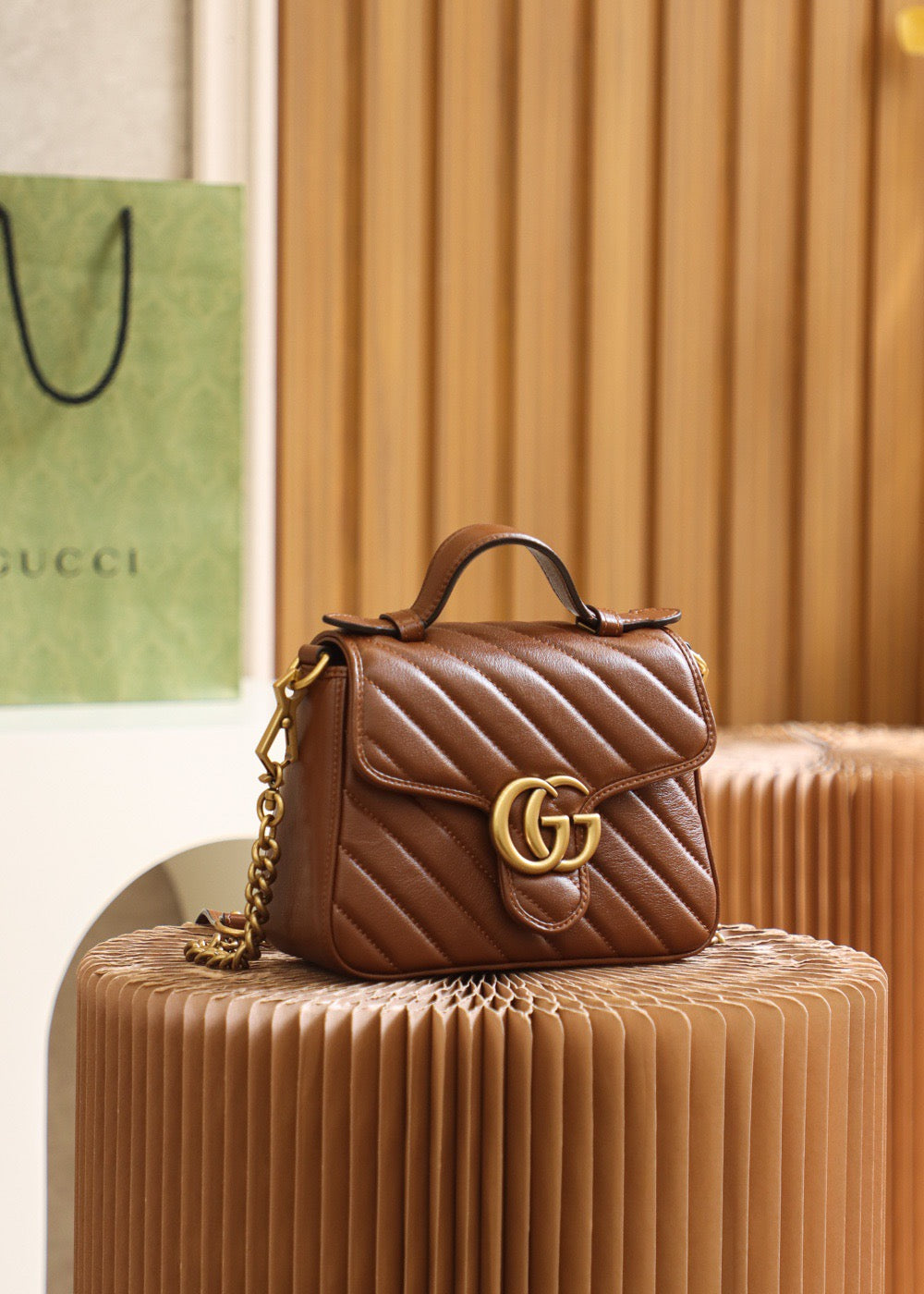 GG MARMONT MINI TOP HANDLE BAG