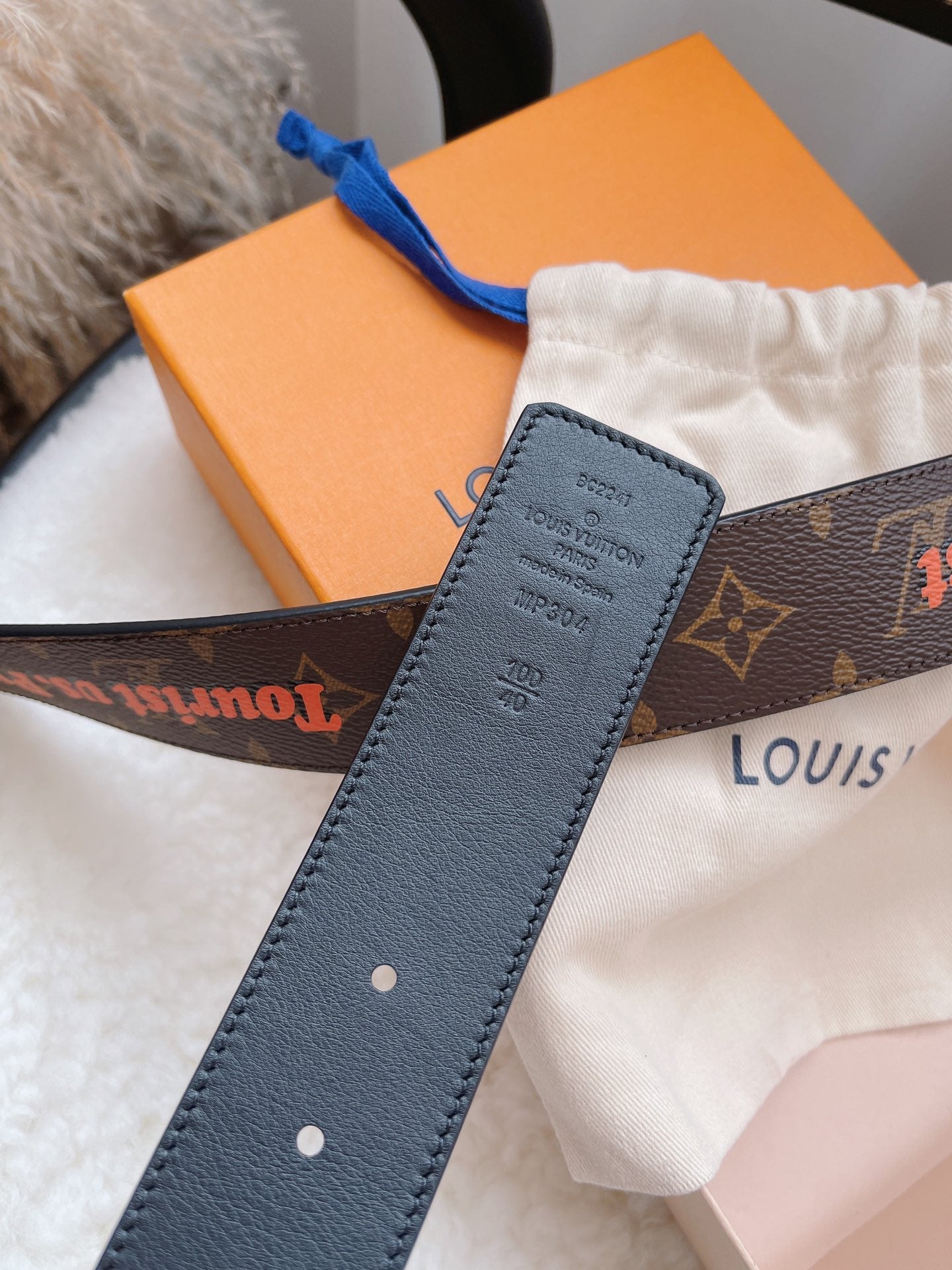 LOU INITIALS 40MM BELT