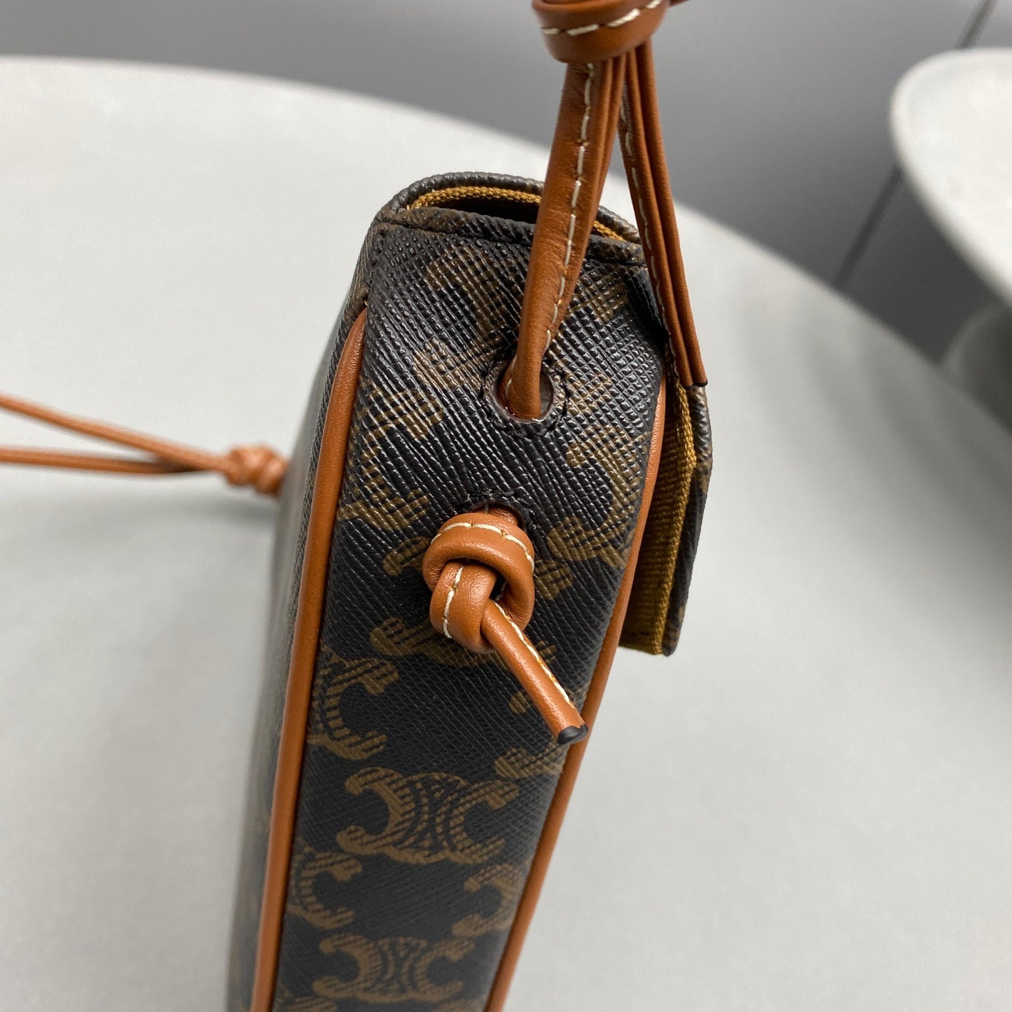 CEL TRIANGLE BAG IN TRIOMPHE CANVAS