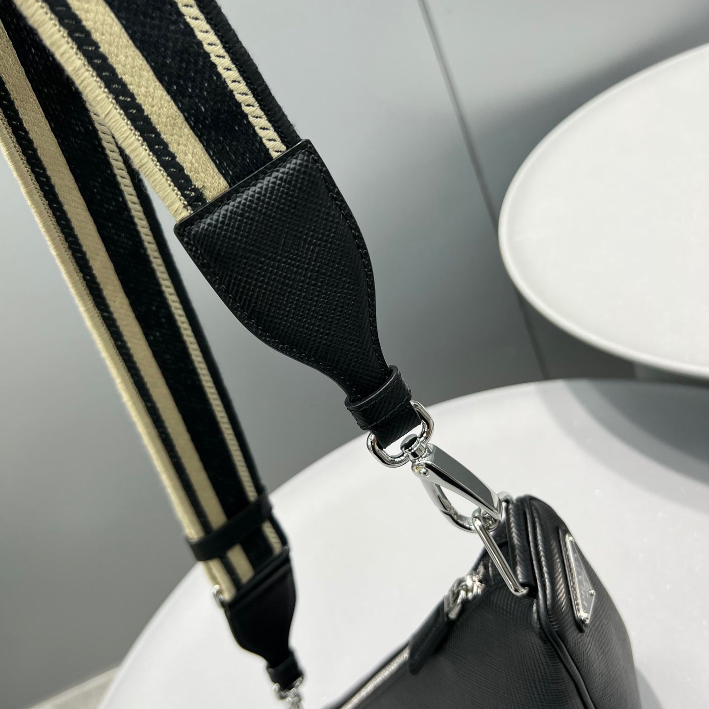 PD SAFFIANO TRIANGLE BAG