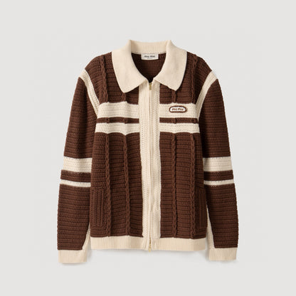 MIU M ZIP CARDIGAN