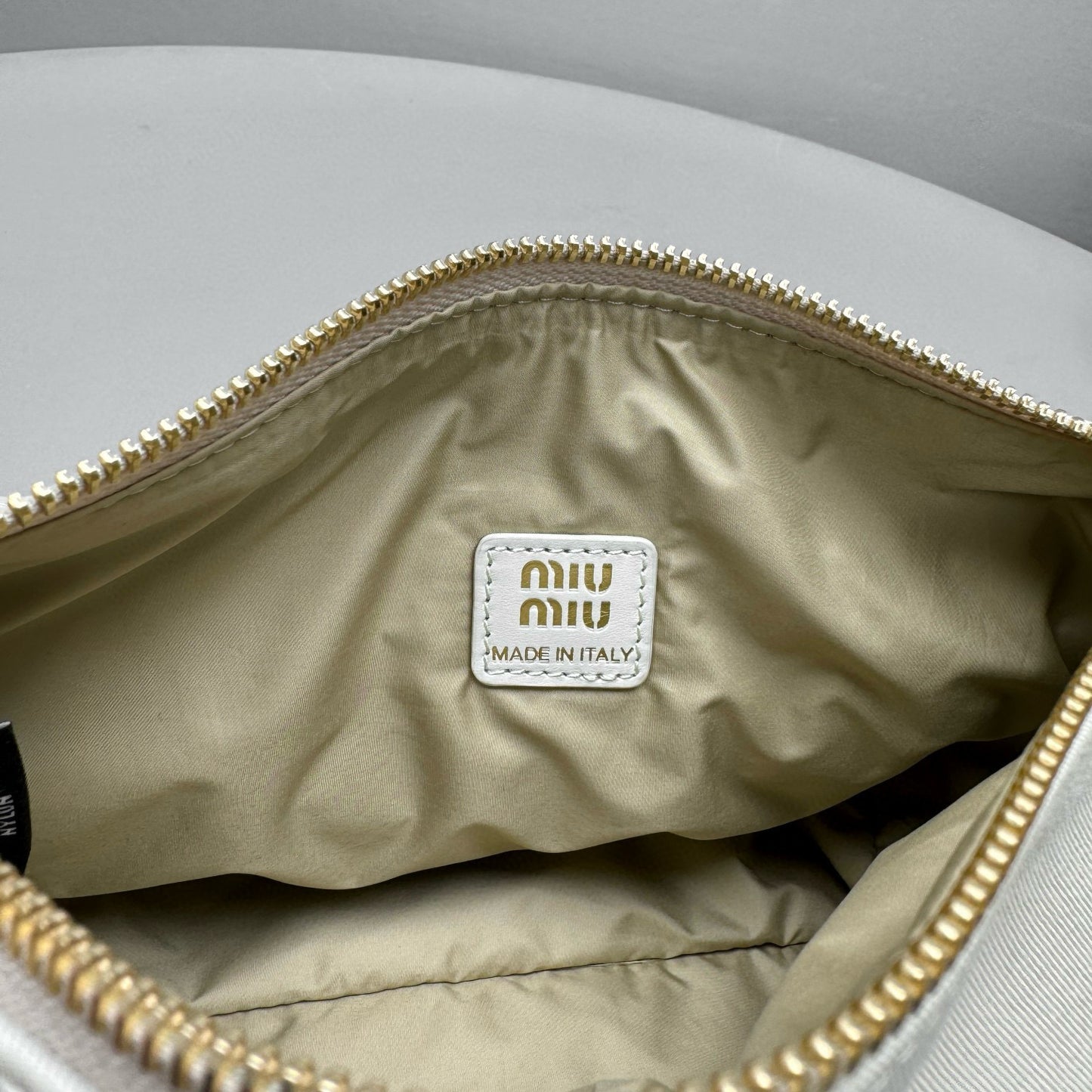 MIU M GABARDINE POUCH
