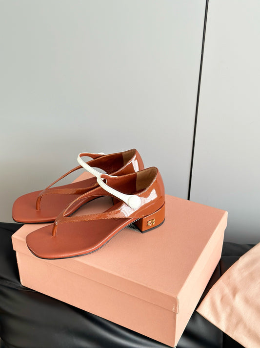 MIU M THONG SANDALS