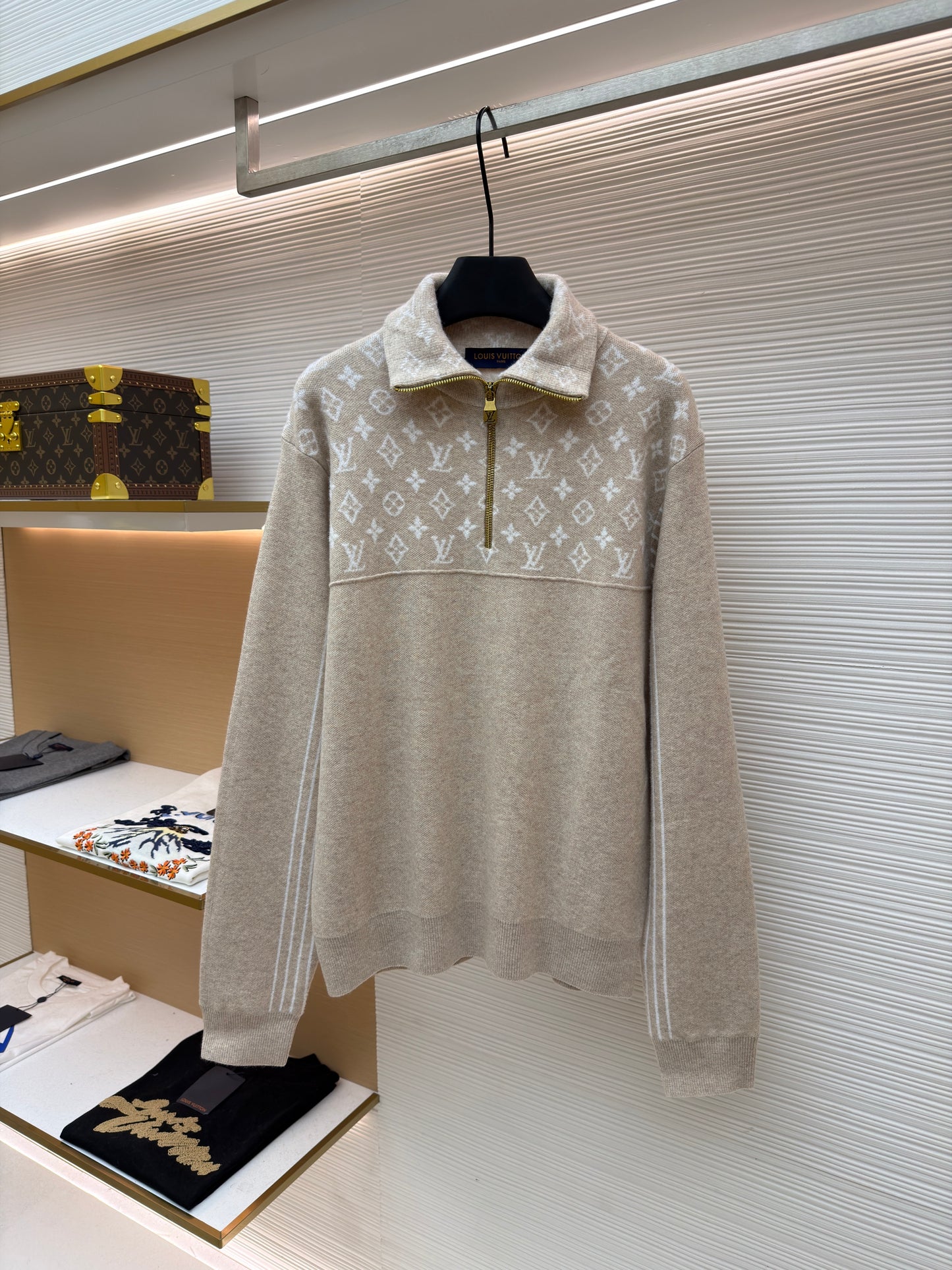 LOU HALF ZIP JUMPER