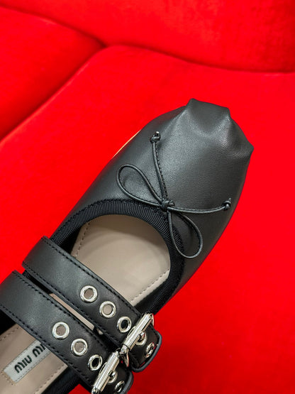 MIU M BALLERINA FLATS