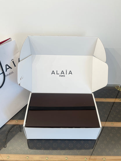 ALAIA FUR BALLET FLATS