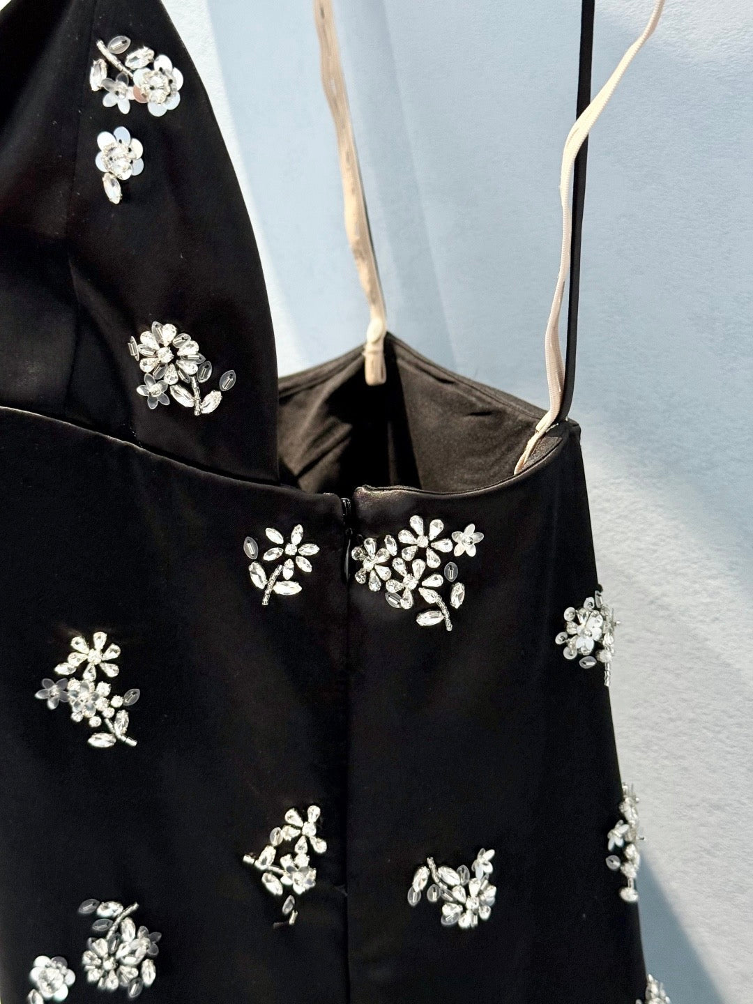 MIU M HAND EMBROIDERED DRESS