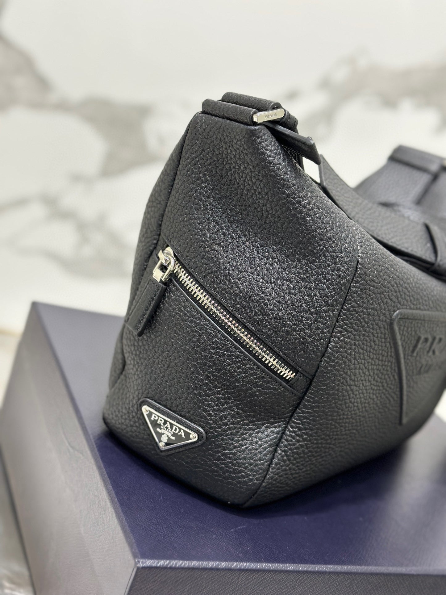 PD LEATHER BAG WITH SHOULDER STRAP