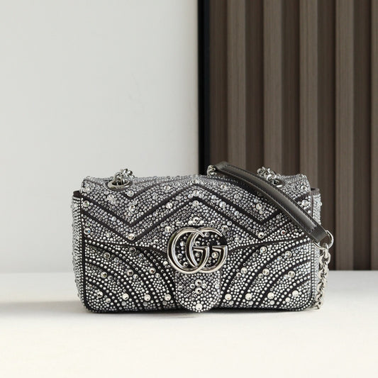 GG MARMONT CRYSTALS SMALL BAG
