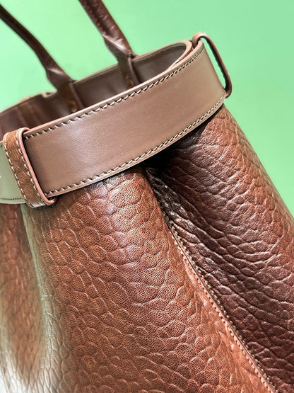 PD BUCKLE NAPPA LEATHER BAG