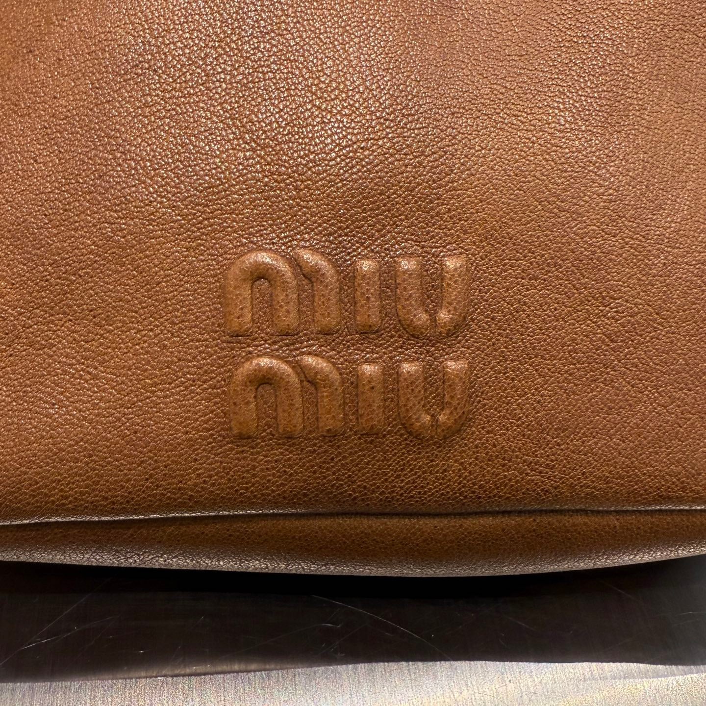 MIU M NAPPA LEATHER POUCH
