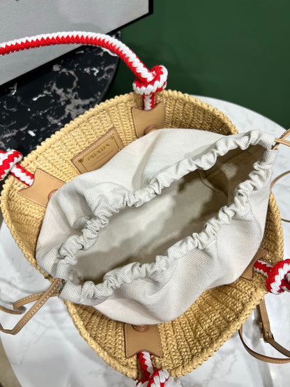 PD RAFFIA CROCHET BAG