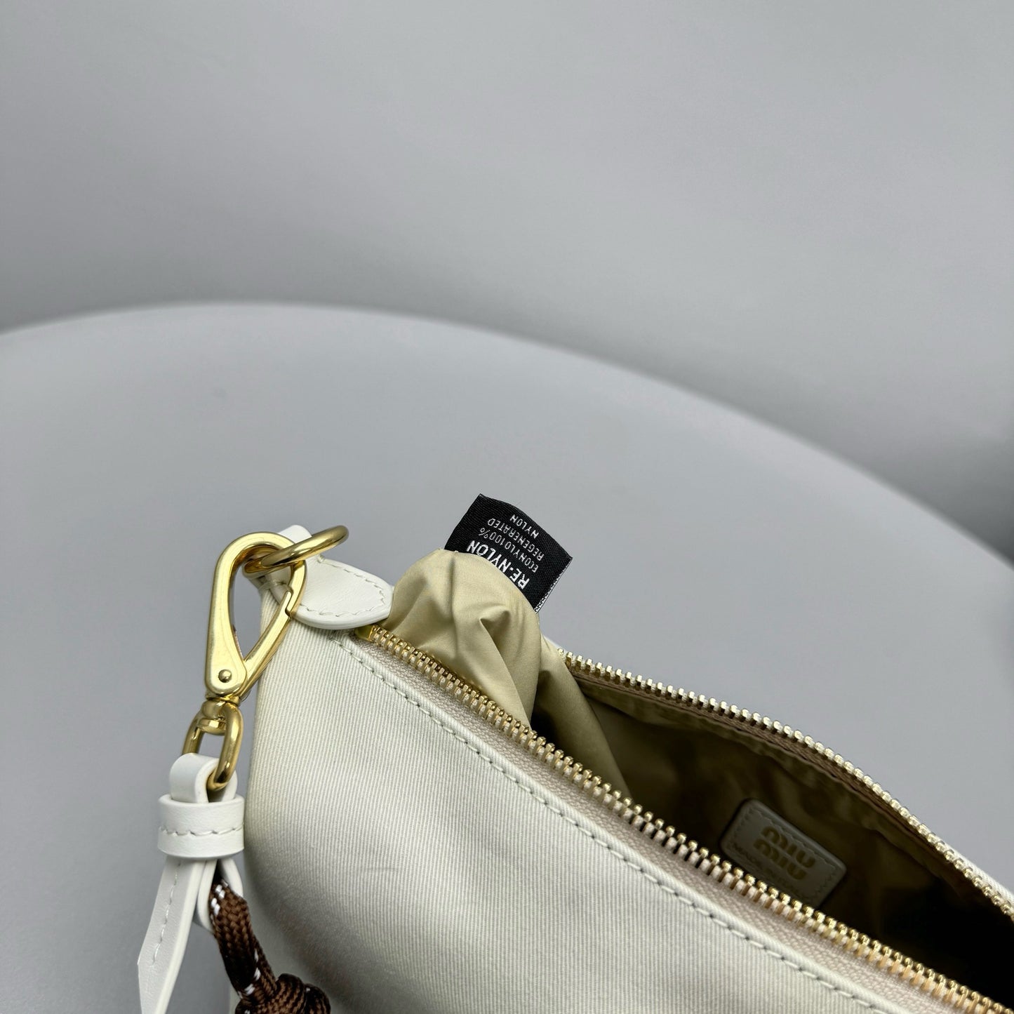 MIU M GABARDINE POUCH