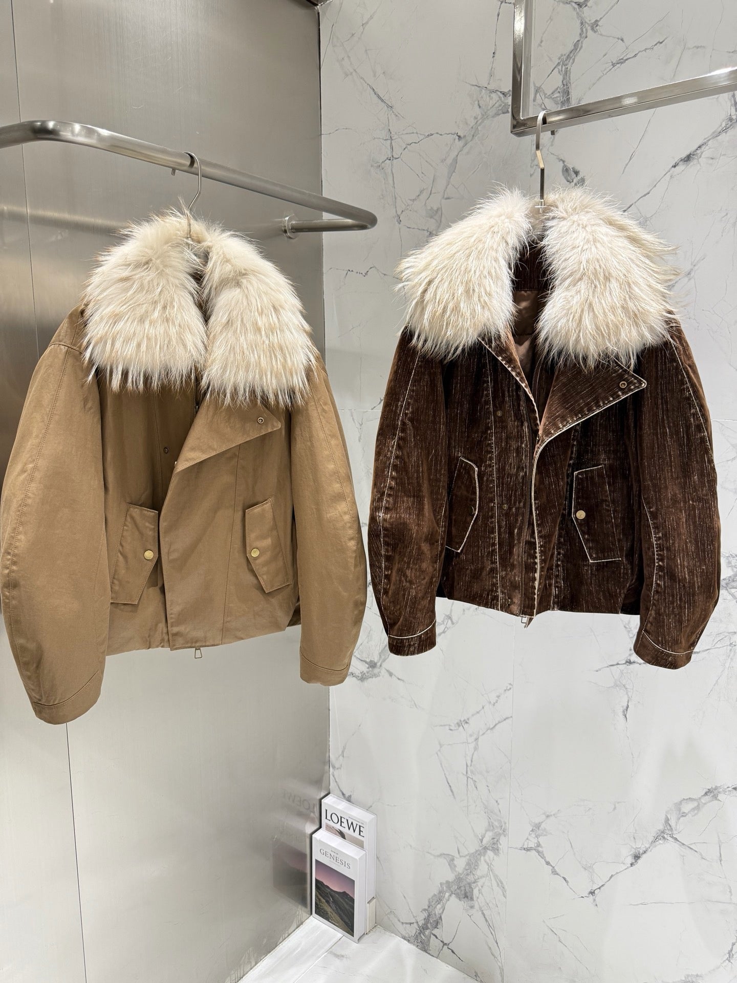 BRUNELLO C FOX FUR PARKA