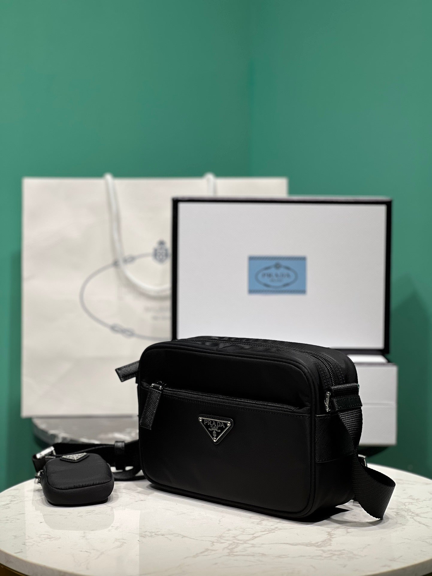 PD RE-NYLON SHOULDER BAG