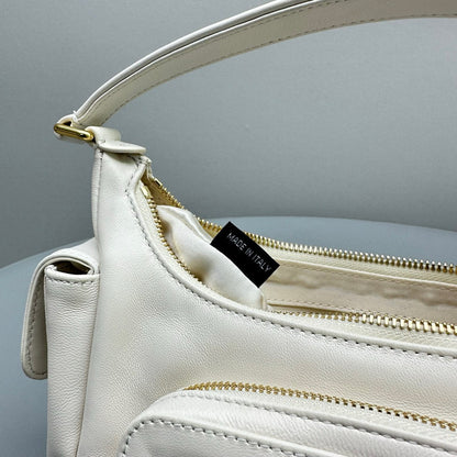 MIU M POCKET NAPPA LEATHER BAG