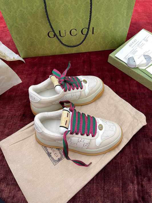 GG SCREENER LEATHER SNEAKERS