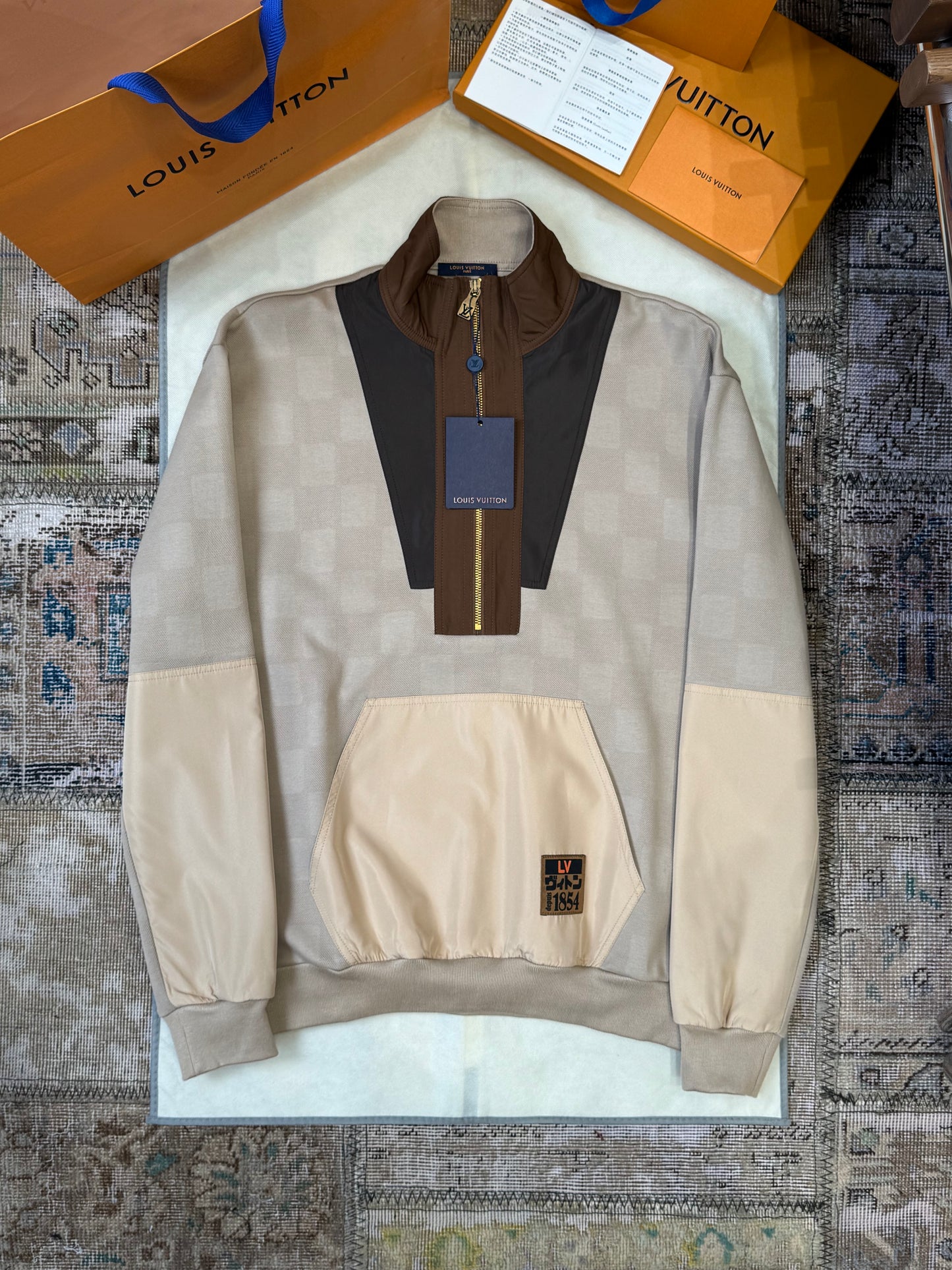 LOU HALF ZIP JUMPER