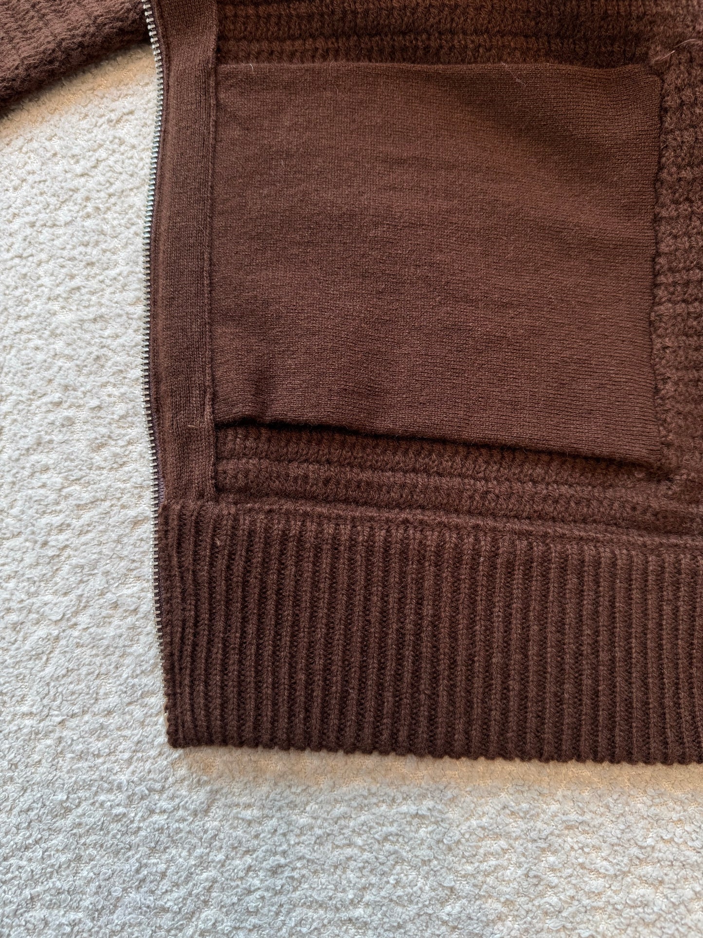 MIU M ZIP CARDIGAN
