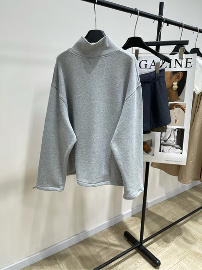 MIU M ZIP SWEATSHIRT