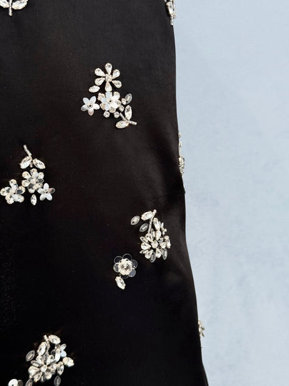 MIU M HAND EMBROIDERED DRESS