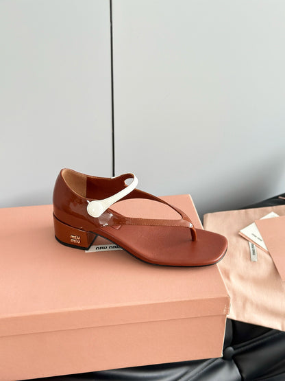 MIU M THONG SANDALS