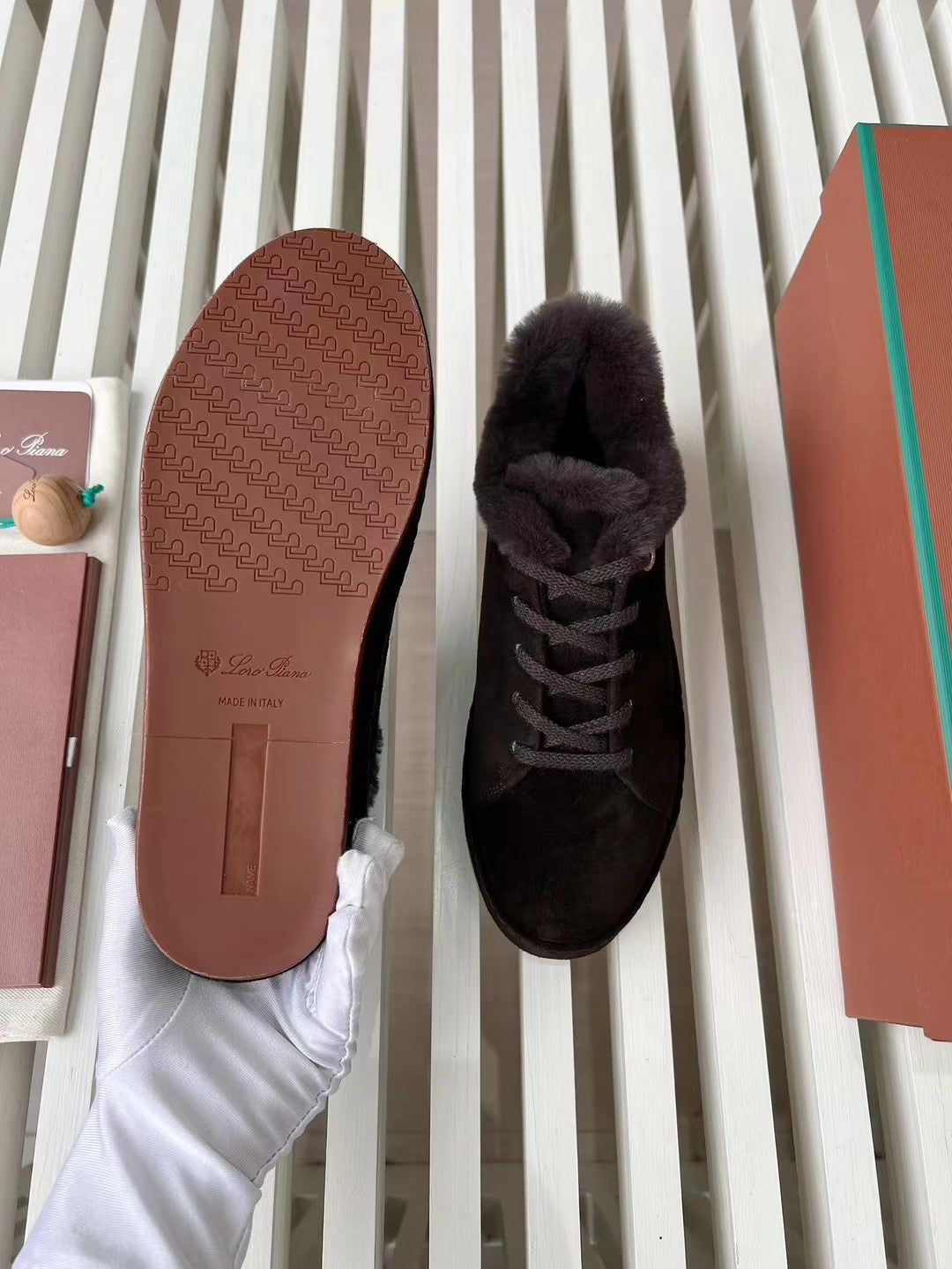 LORO P FUR NUAGES SNEAKERS
