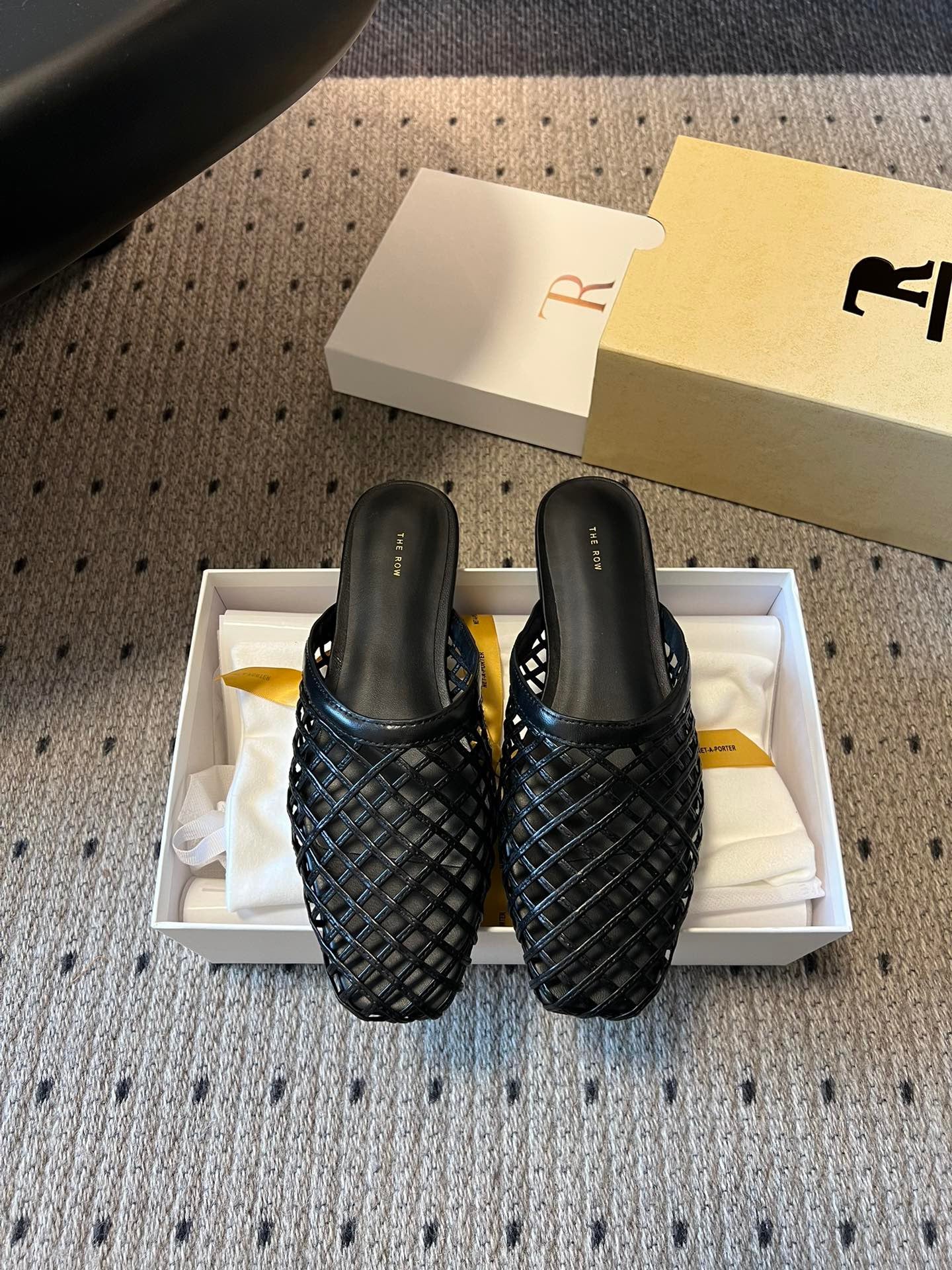 THE ROW LEATHER MULES