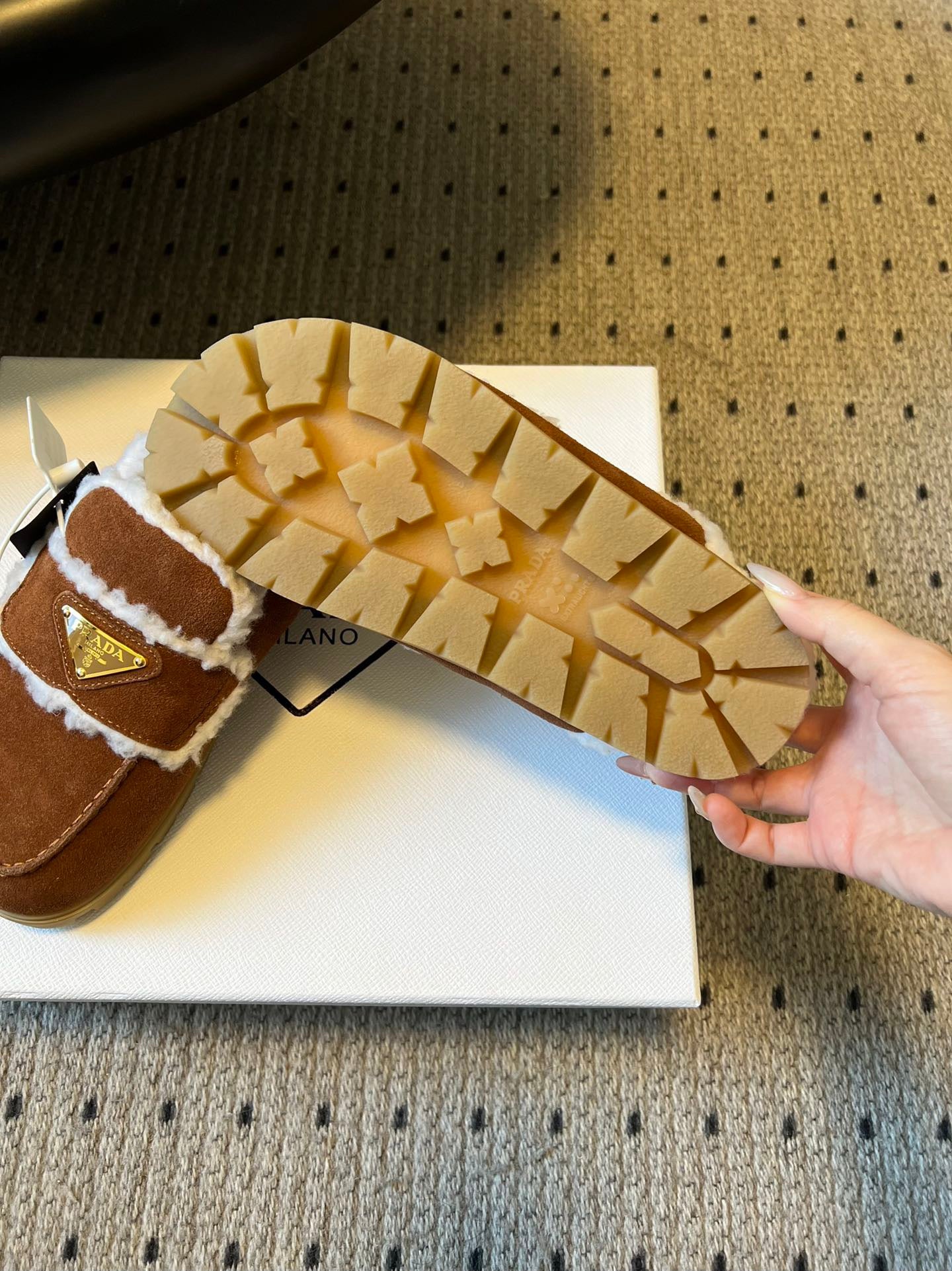 PD SHEARLING MULES