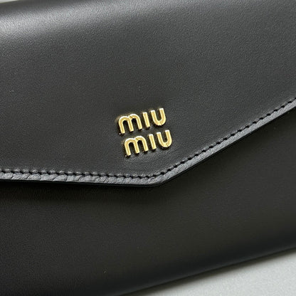 MIU M SHOULDER STRAP WALLET