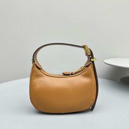 MIU M LEATHER HOBO BAG