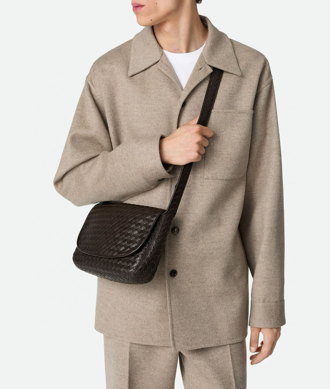 BOTT V VENETO FLAP MESSENGER BAG