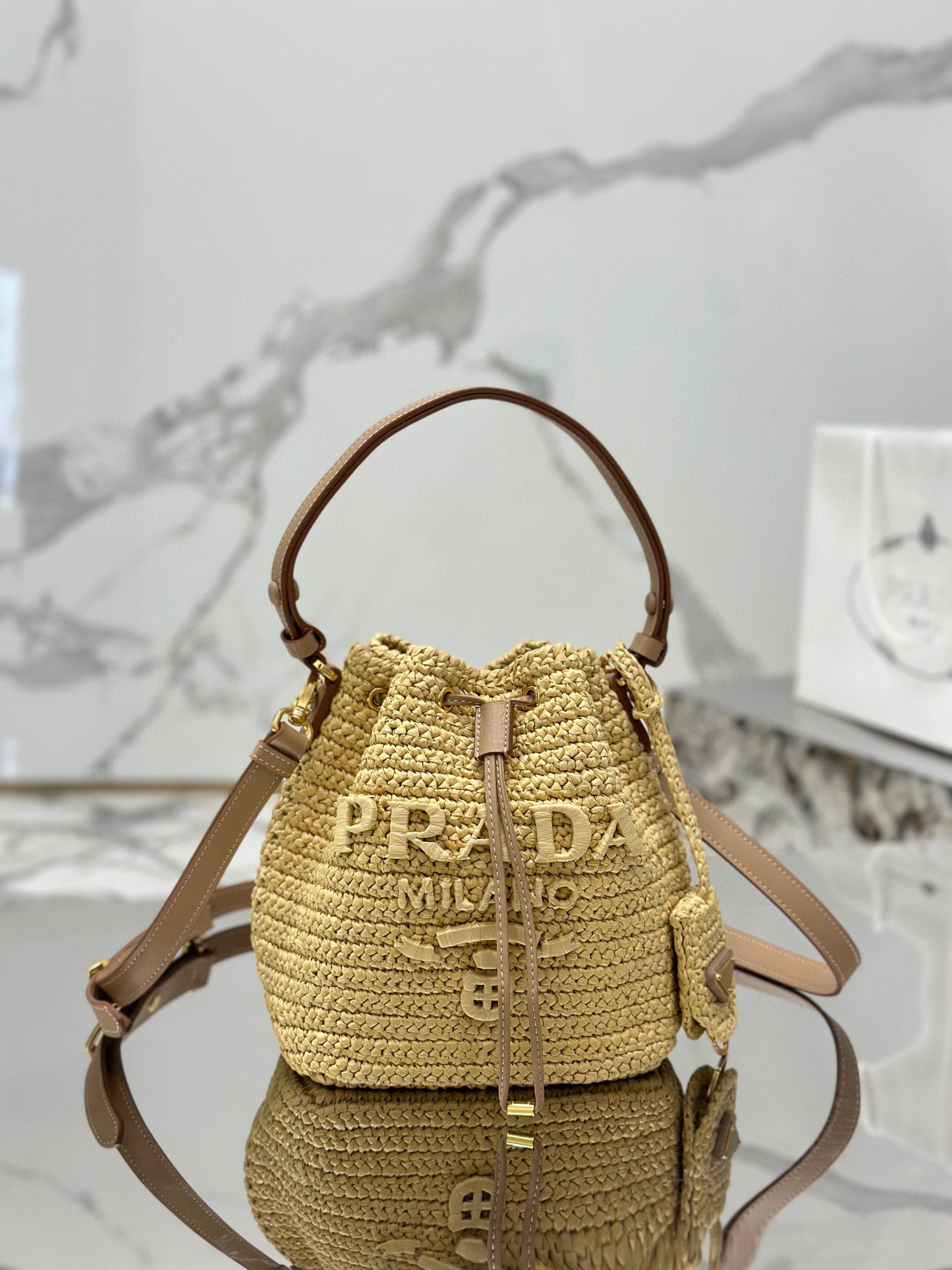 PD CROCHET MINI BUCKET BAG