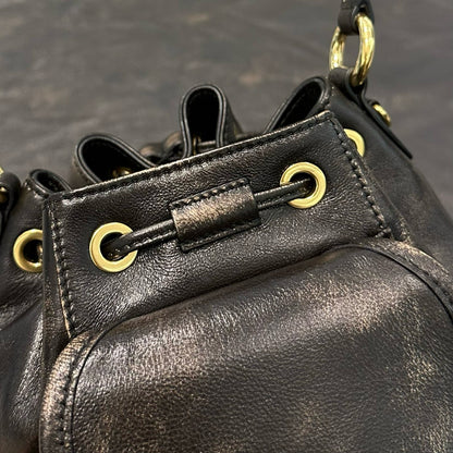 MIU M LEATHER BACKPACK