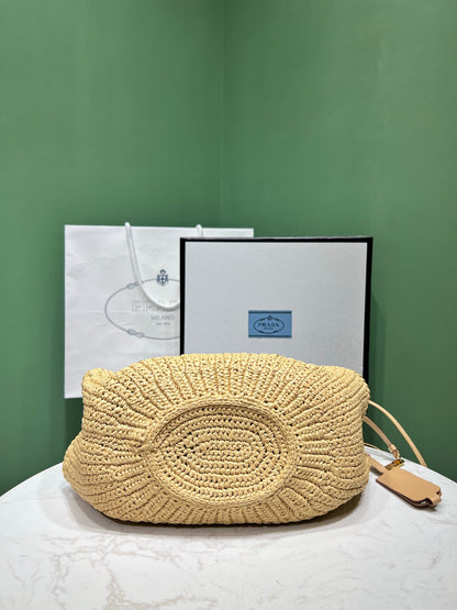 PD RAFFIA CROCHET BAG