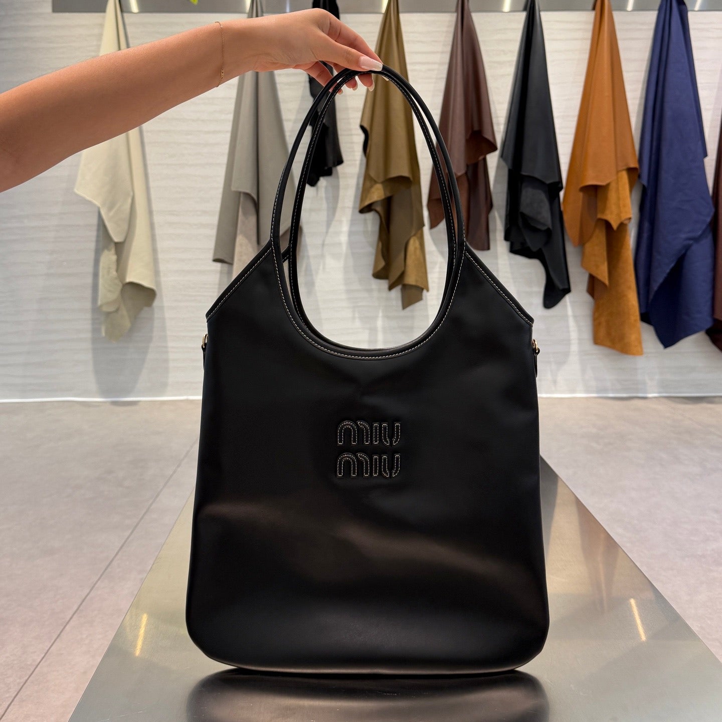MIU M IVY LEATHER BAG