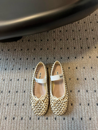 MIU M BALLET FLATS
