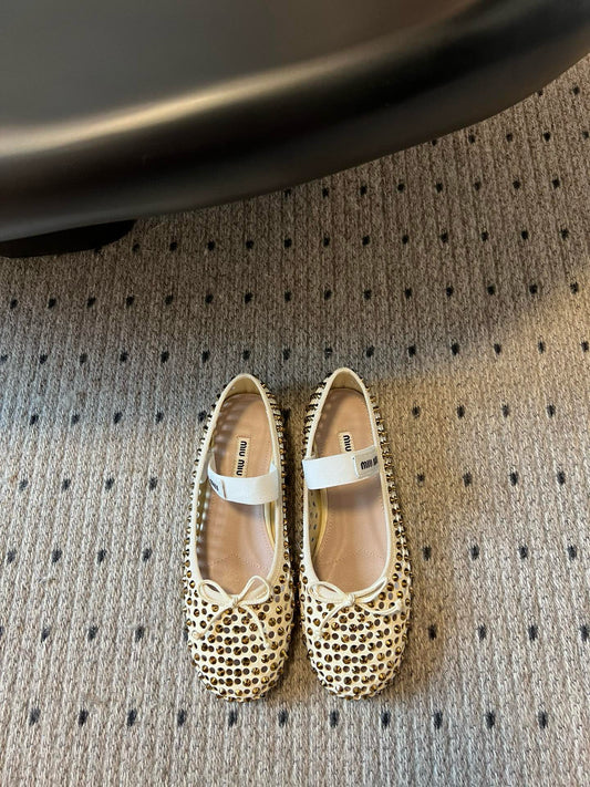 MIU M BALLET FLATS