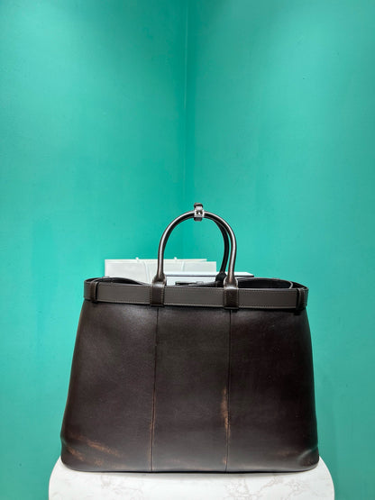 PD BUCKLE NAPPA LEATHER BAG