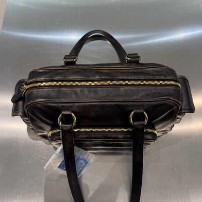 MIU M NAPPA LEATHER TOP HANDLE BAG