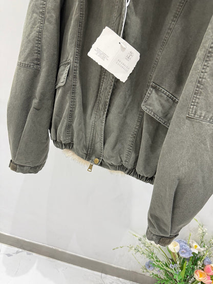BRUNELLO C FOX FUR PARKA