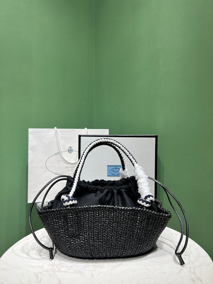 PD RAFFIA CROCHET BAG