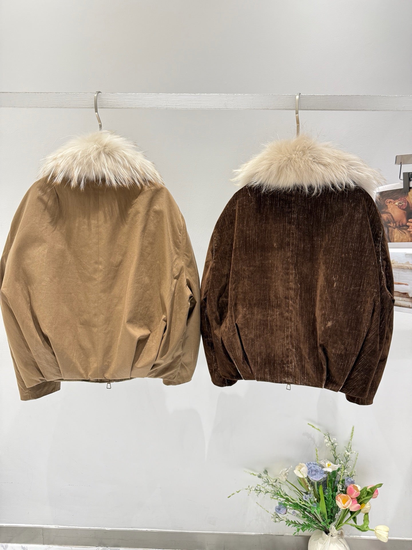 BRUNELLO C FOX FUR PARKA